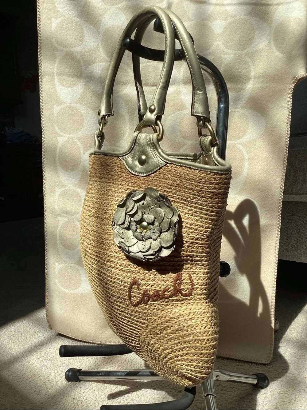 Coach Bleeker Straw Tote  M0868-F13373